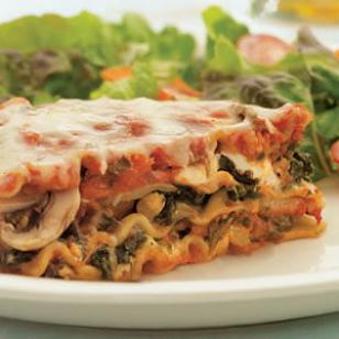 Sausage, Mushroom &amp; Spinach Lasagna Recipe