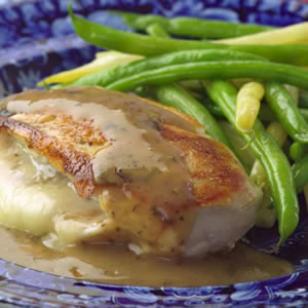 Chicken Stuffed with Golden Onions &amp; Fontina Recipe