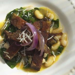 Portobello Paillards with Spinach, White Beans &amp; Caramelized Onions Recipe